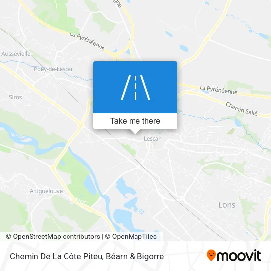 Chemin De La Côte Piteu map