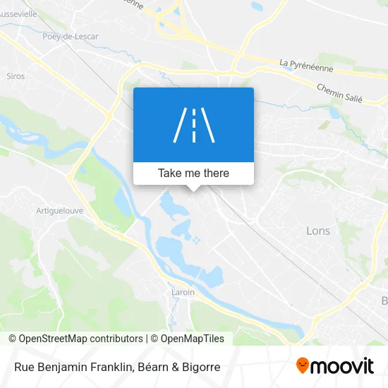 Rue Benjamin Franklin map