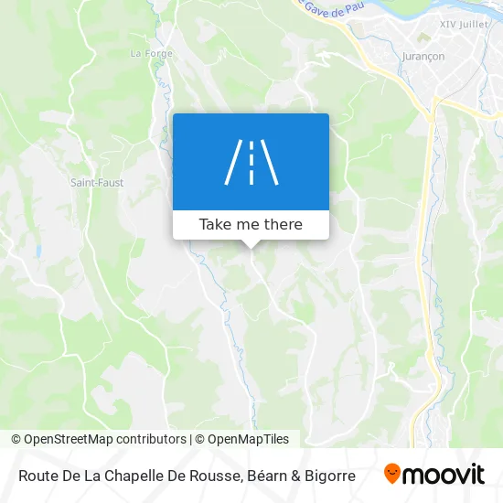 Route De La Chapelle De Rousse map