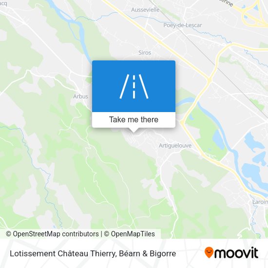 Lotissement Château Thierry map