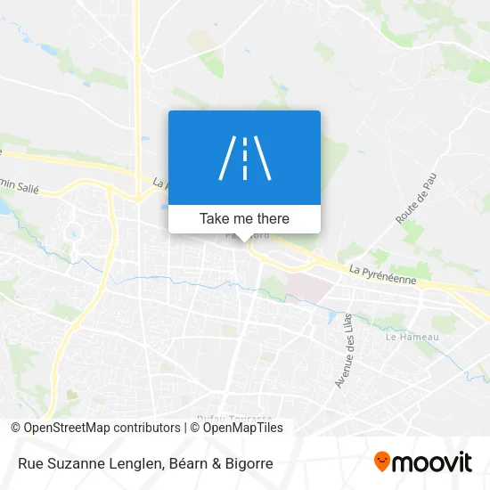 Rue Suzanne Lenglen map