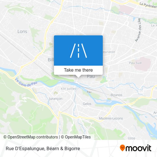 Rue D'Espalungue map