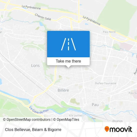 Clos Bellevue map