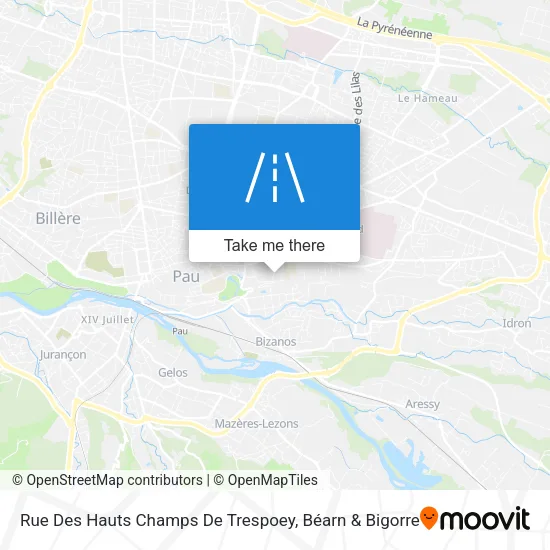 Rue Des Hauts Champs De Trespoey map