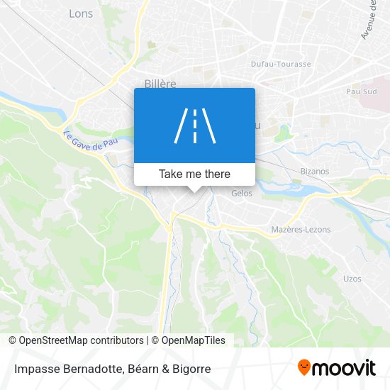 Impasse Bernadotte map