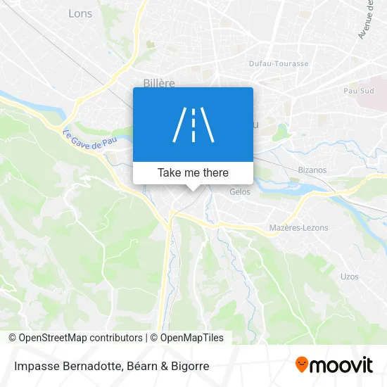 Impasse Bernadotte map