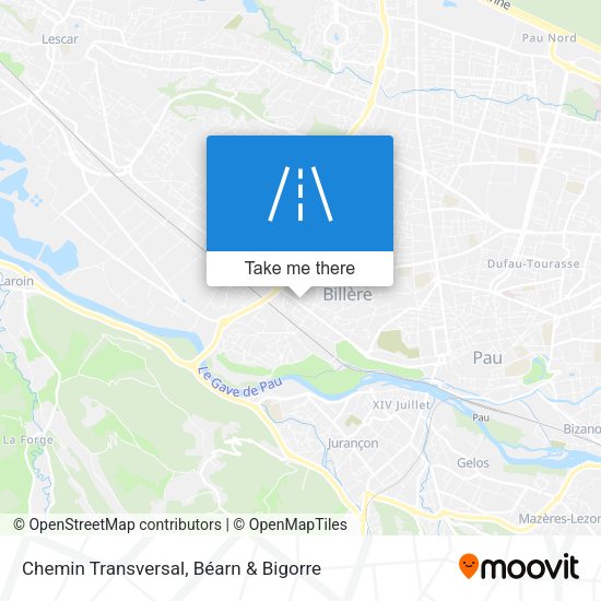 Chemin Transversal map