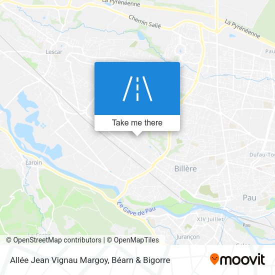 Allée Jean Vignau Margoy map