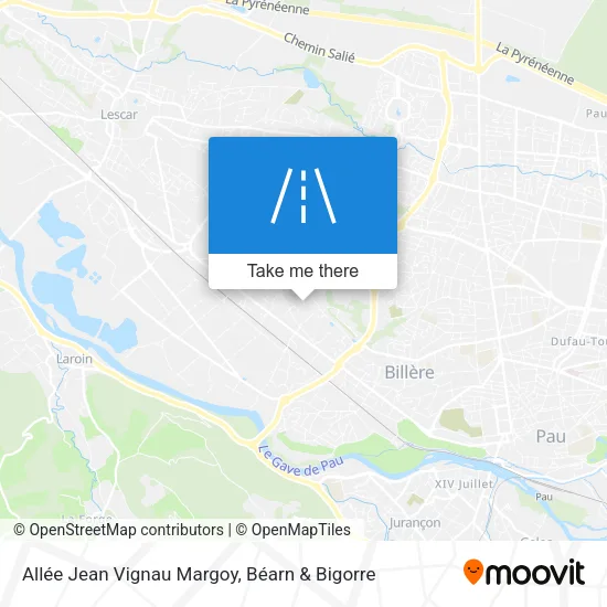 Allée Jean Vignau Margoy map