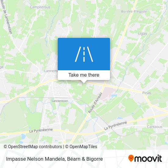 Impasse Nelson Mandela map
