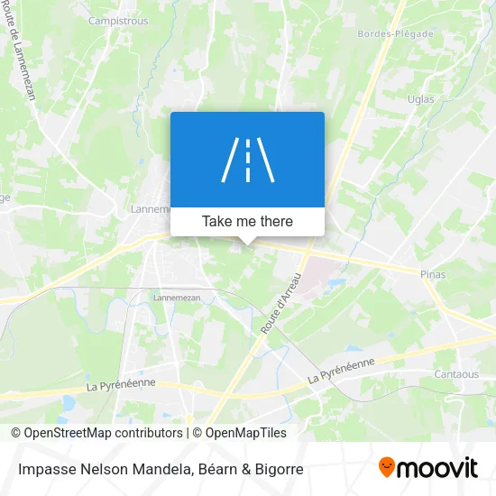 Impasse Nelson Mandela map