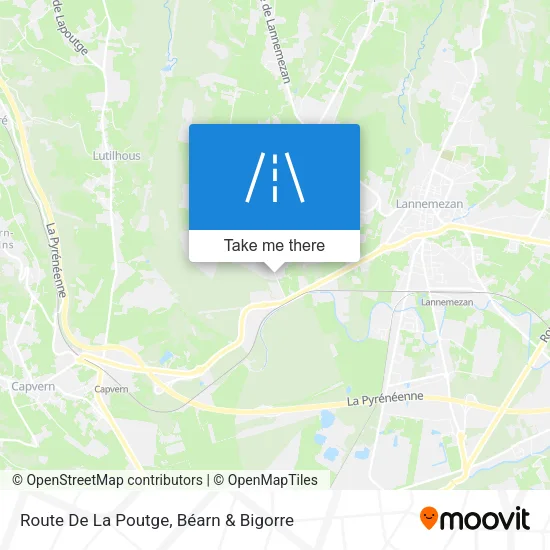 Route De La Poutge map