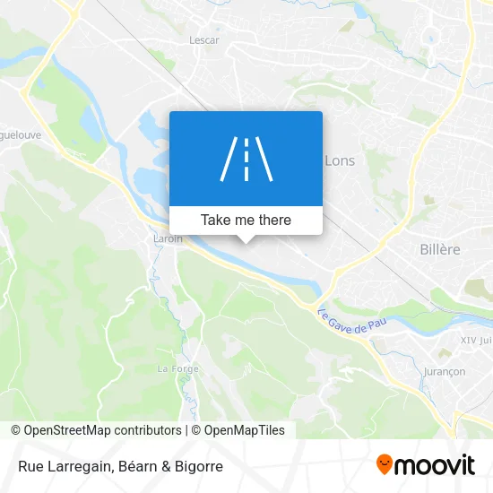 Rue Larregain map