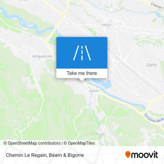 Chemin Le Regain map