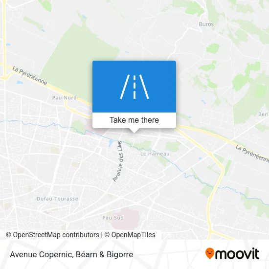 Avenue Copernic map