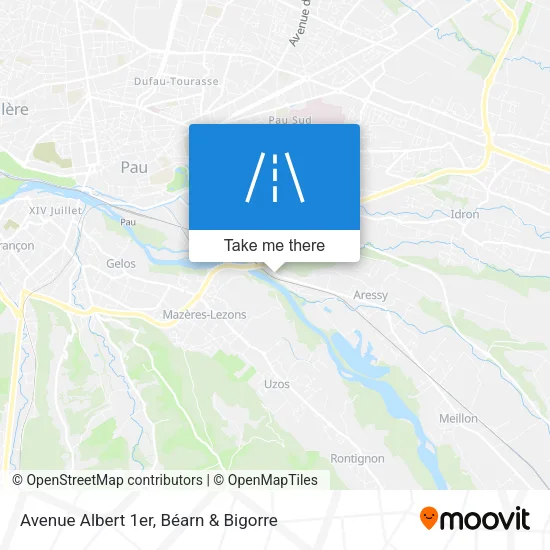 Avenue Albert 1er map