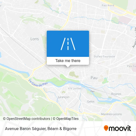 Avenue Baron Séguier map