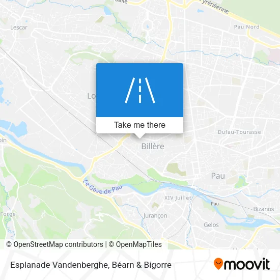 Esplanade Vandenberghe map