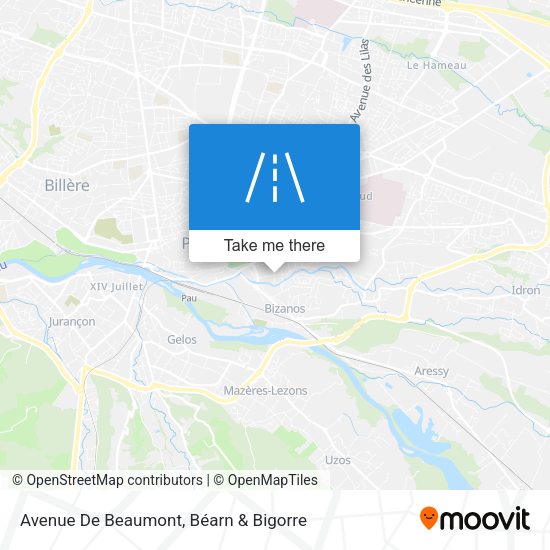 Avenue De Beaumont map