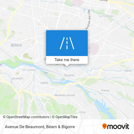 Avenue De Beaumont map