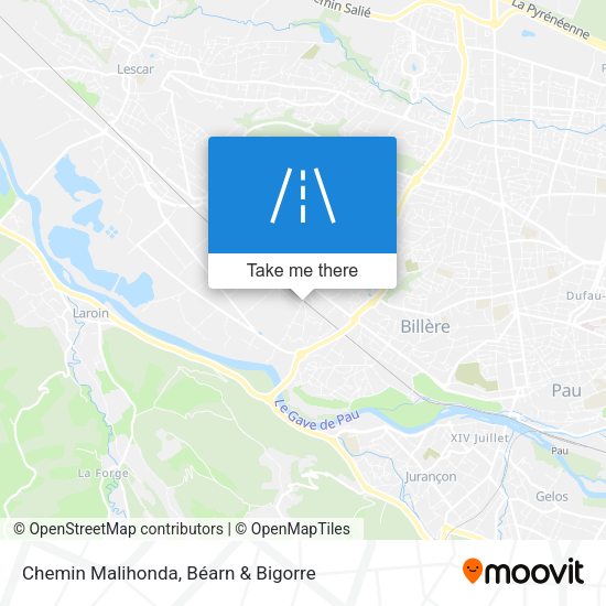 Chemin Malihonda map