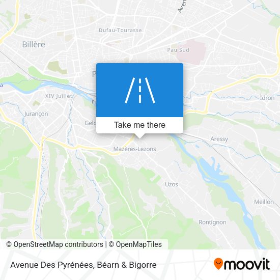 Avenue Des Pyrénées map