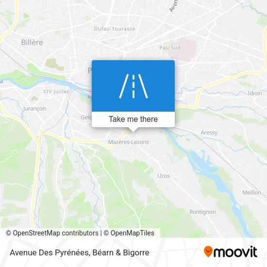 Avenue Des Pyrénées map