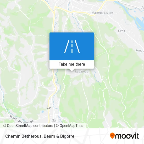 Chemin Betherous map