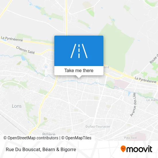 Rue Du Bouscat map