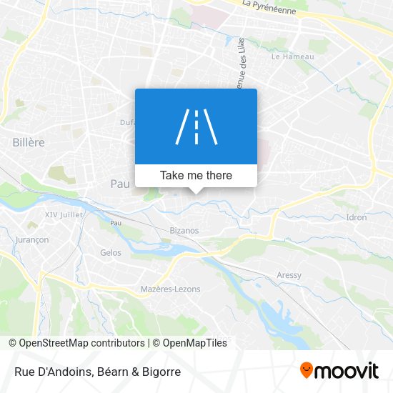 Rue D'Andoins map