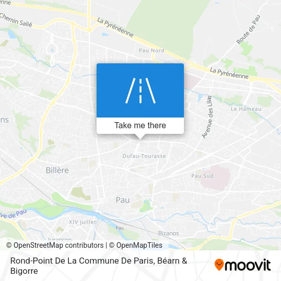 Rond-Point De La Commune De Paris map