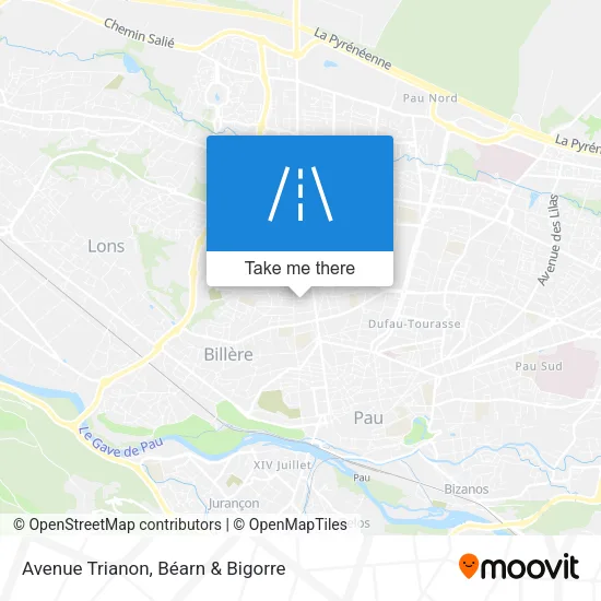 Avenue Trianon map
