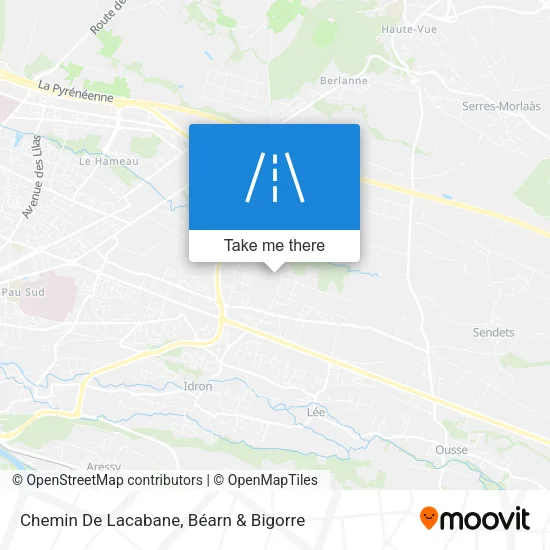 Chemin De Lacabane map