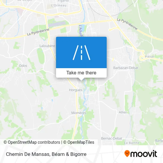 Chemin De Mansas map