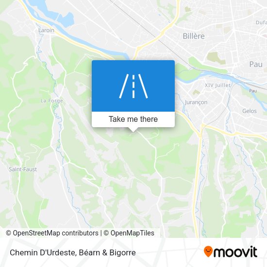 Chemin D'Urdeste map