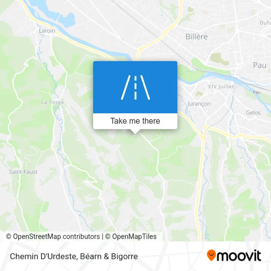 Chemin D'Urdeste map