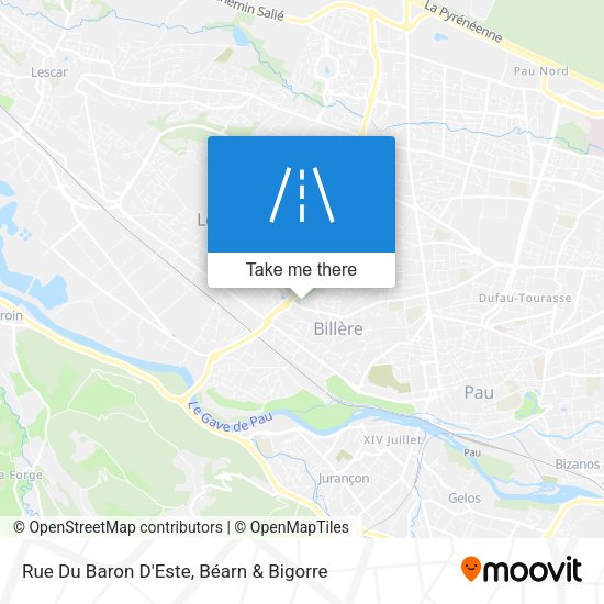 Rue Du Baron D'Este map