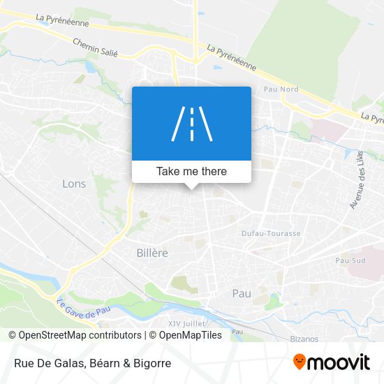 Rue De Galas map