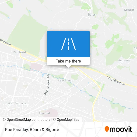 Rue Faraday map