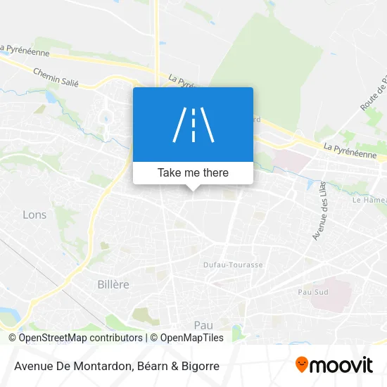 Avenue De Montardon map