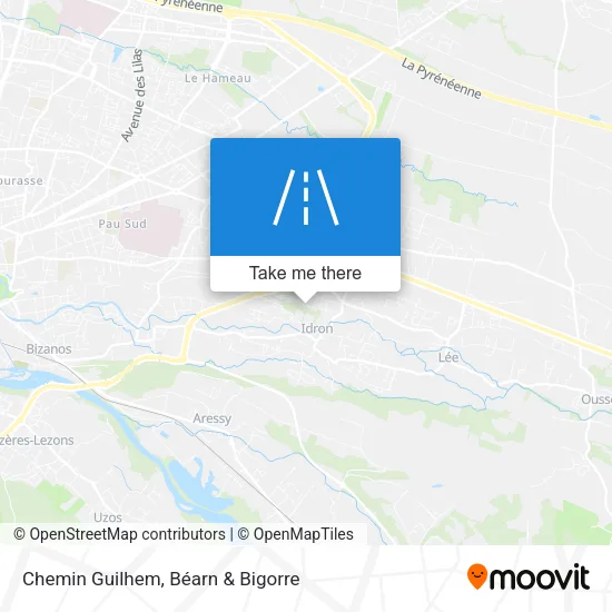 Chemin Guilhem map