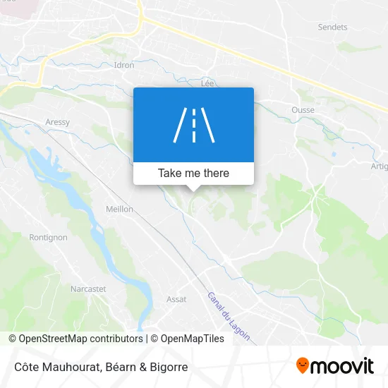 Côte Mauhourat map