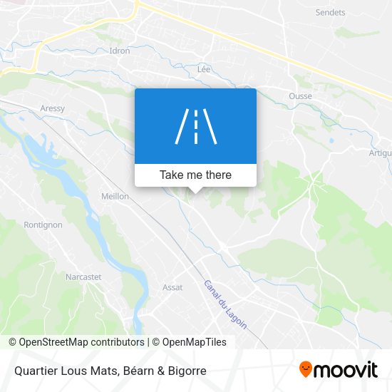 Quartier Lous Mats map