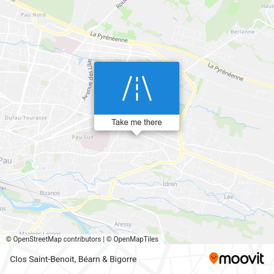 Clos Saint-Benoit map