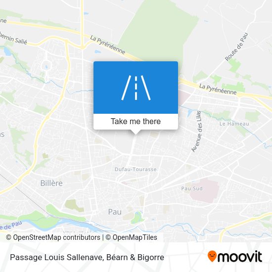 Passage Louis Sallenave map