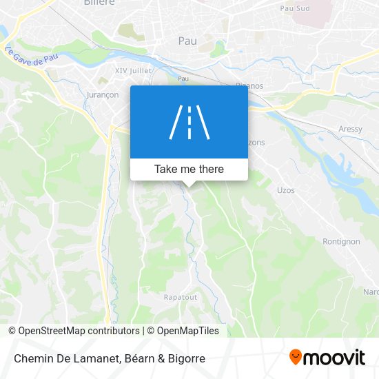 Chemin De Lamanet map