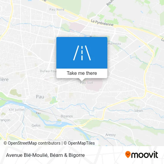 Avenue Bié-Moulié map