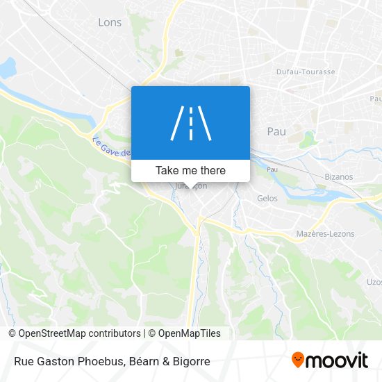 Rue Gaston Phoebus map