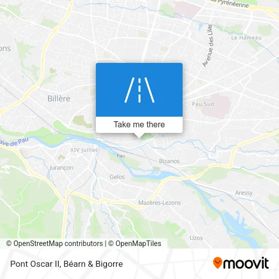 Pont Oscar II map