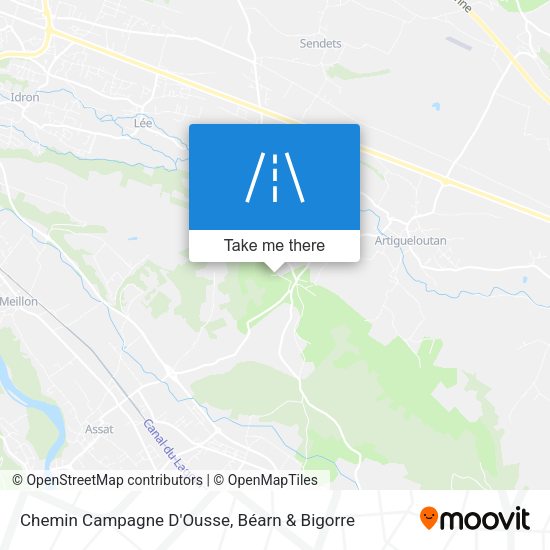 Chemin Campagne D'Ousse map